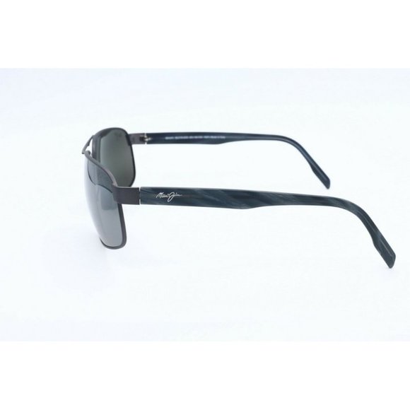 Maui Jim Whitehaven MJ 776-02S Gunmetal Sunglasses Polarized Gray Lens 63mm (B) - Picture 4 of 8